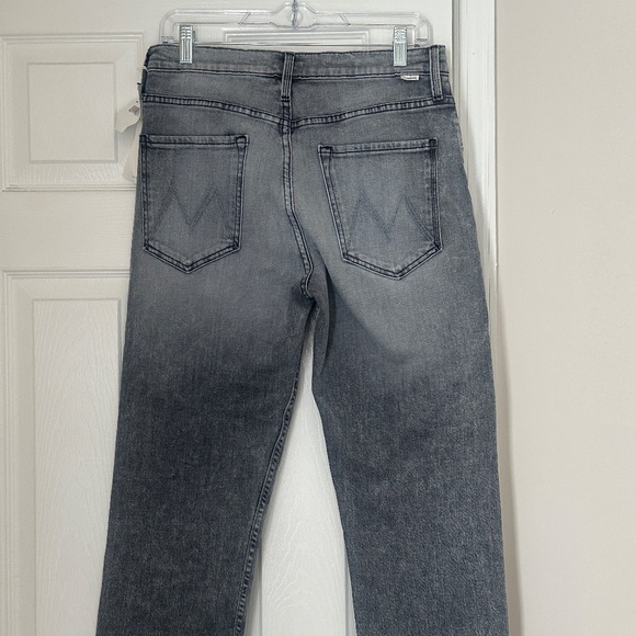 Brand New MOTHER Jeans The Tomcat Ankle Fray in Static Gray Grey Size 30 - Picture 5 of 11
